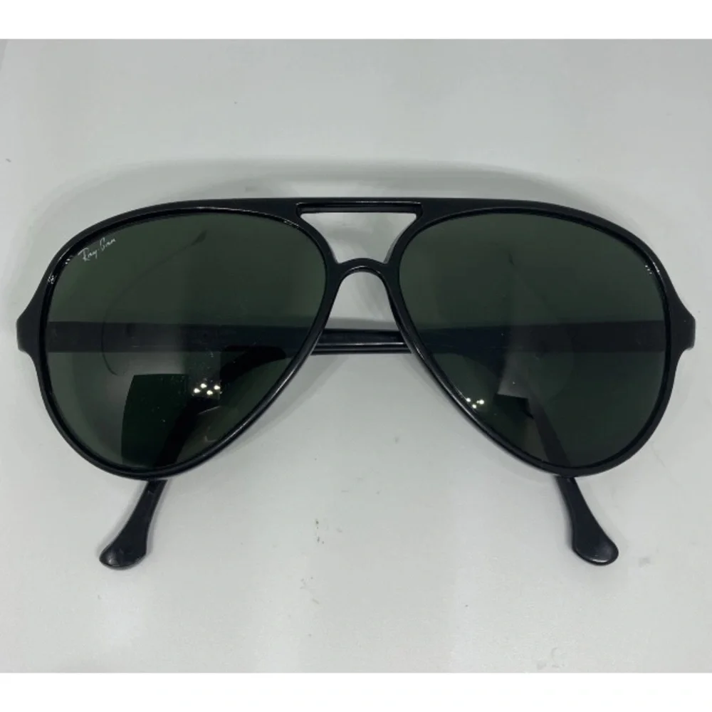 Vintage Ray-Ban Bausch & Lomb Cats Ski Aviator Black Sunglasses 70's France 145.